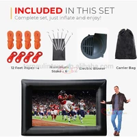 8FT 16FT  Fast Shipping Inflatable Portable Outdoor And Indoor Movie Theater Projector Screen With All Accessories 2