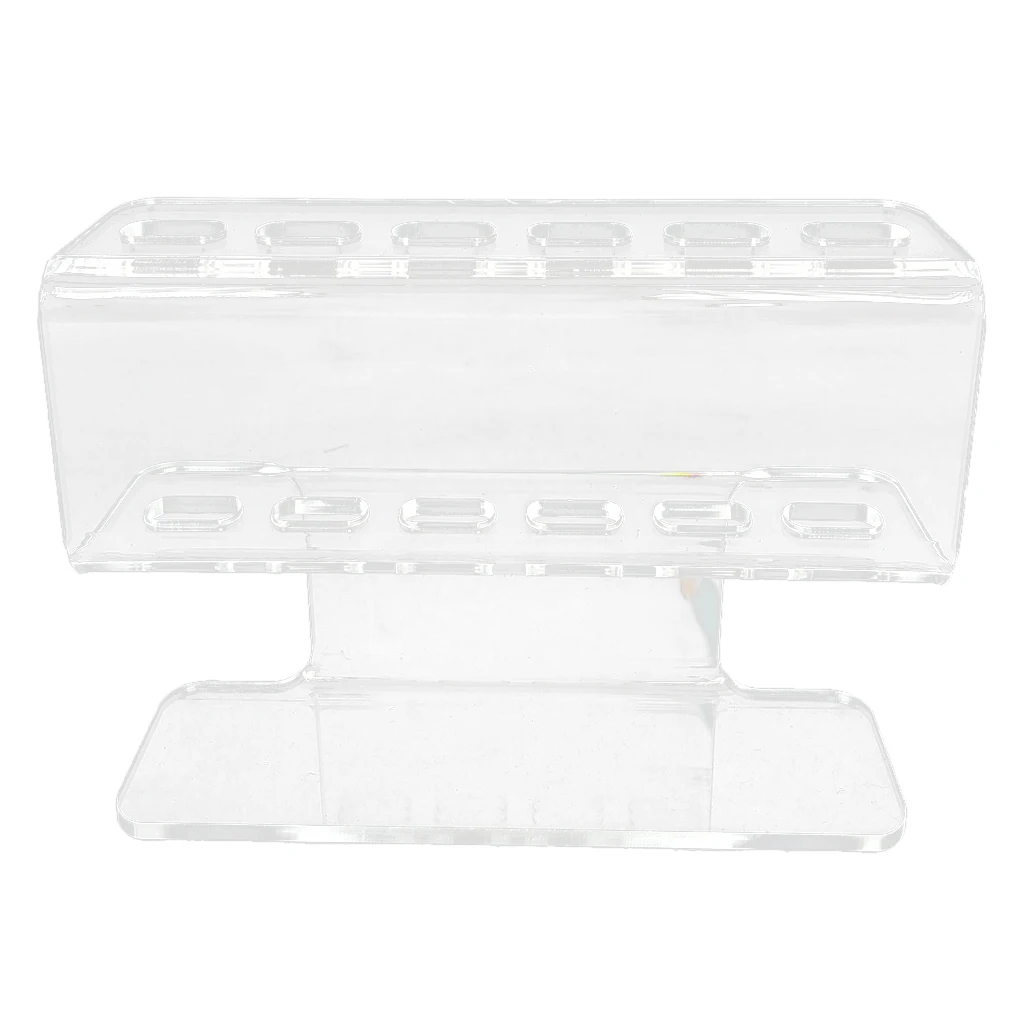 6 Holes Eyelash Tweezers Storage Rack Lash Extension Tools Organizer Holder Stand Nail Tattoo Beauty Tools Shelf