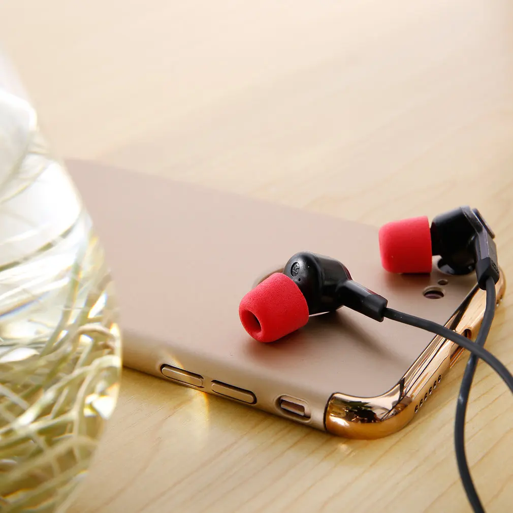 Headphones Memory Sponge/Silicone Ear Cap Ear Bud Earphone Headphone Replacement In Ear Bud Tip Cap Cover 6 pairs