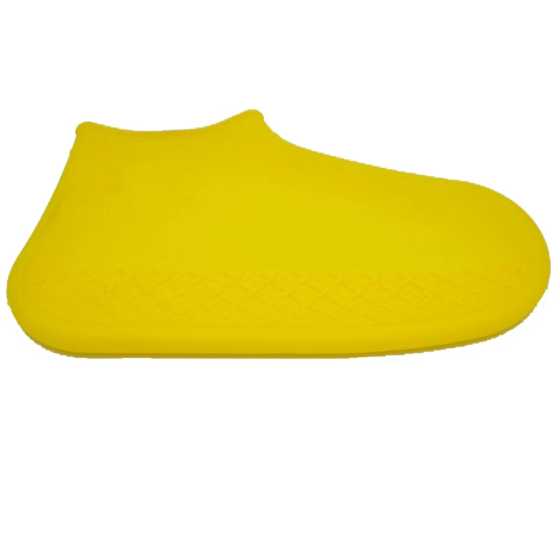 Yellow Модные Силиконовые уличные водонепроницаемые резиновые сапоги, компактные портативные Нескользящие износостойкие резиновые сапоги для взрослых и детей - Цвет: Yellow