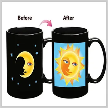 

Creative Ceramic Mug Color Changing Temperature Cup maze Color changing Bottle mark cup 21