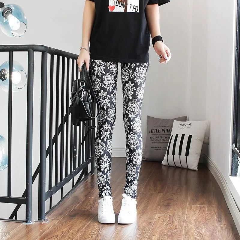 YRRETY Winter Leggings Pants Stars Fitness Graffiti Women Leggings Stars Leggings Fashion Pants Winter Leggings Houndstooth Sale
