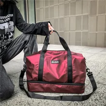 

Free Shipping Travel Handbag Outdoor Excursion Business Luggage Bag Dry and Wet Separation Sports Fitness Men and Women