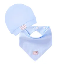 Новые детские нагрудники из чистого хлопка слюнявчик для младенца полотенце регулируемые Слюнявчики с головной убор Детская одежда аксессуары
