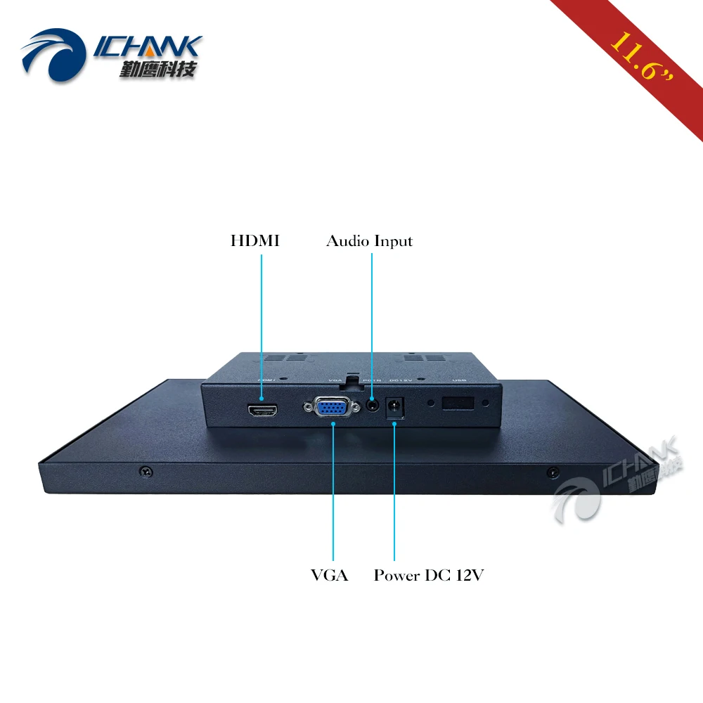  LCD ȭ ÷ ZB116TN-253, PC  16:9 ̵ ũ, Ǯ HDMI  Ŀ, 11.6 ġ, 12 ġ, 1920x1080p