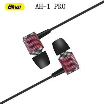 

Binai AH-1PRO Earphone DSP CVC Audio HiFi Titanium Alloy In Ear Metal Earbuds with Mic Dynamic Monitor Studio Earphone bluetooth