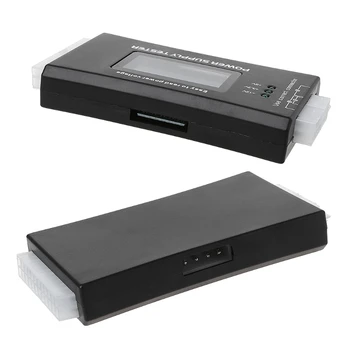 

Digital LCD Power Supply Tester Multifunction Computer 20 24 Pin Sata LCD PSU HD ATX BTX Voltage Test Source