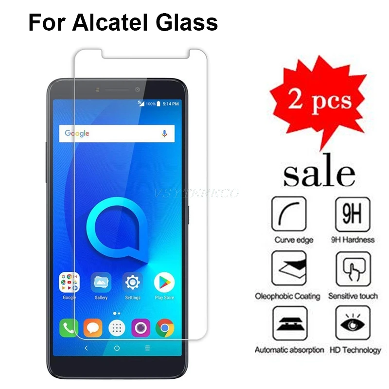 Закаленное стекло для Alcatel 1 5033D 1S 5024D Защитное 1C 5009D 1X 5008Y 3 5053K 3L 5039D 5 5086DU5 5044D 2