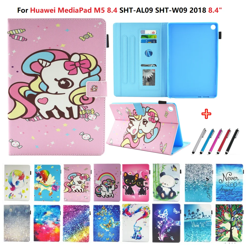 Принципиально для Huawei MediaPad M5 8 4 SHT AL09 W09 2018 &quotчехол планшета панда единорог крышка