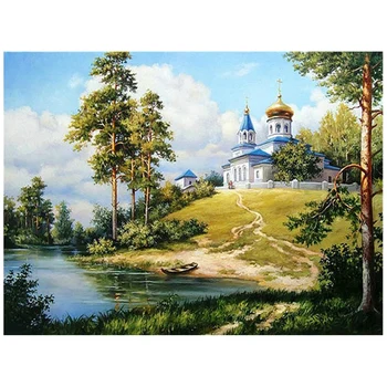 

Diamond Painting Summer Scenic Handmade Home Decor Full Round Drill Diamond Embroidery Sale Landscape Picture Rhinestones
