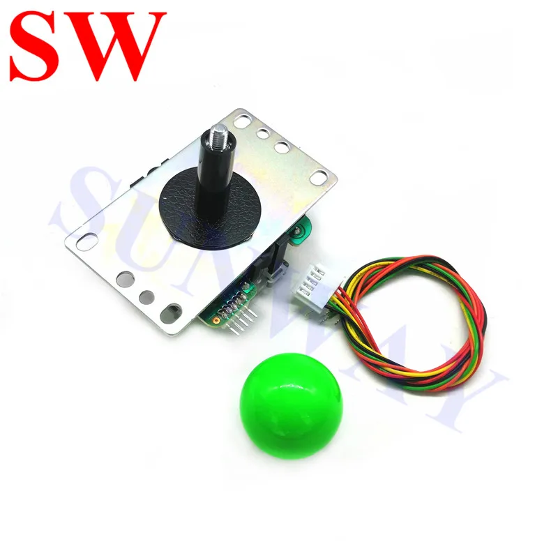 Japan Original Sanwa Joystick JLF-TP-8YT-SK Arcade Fighting rocker with shaft/ cover and 5pin wire for Jamma arcade game part