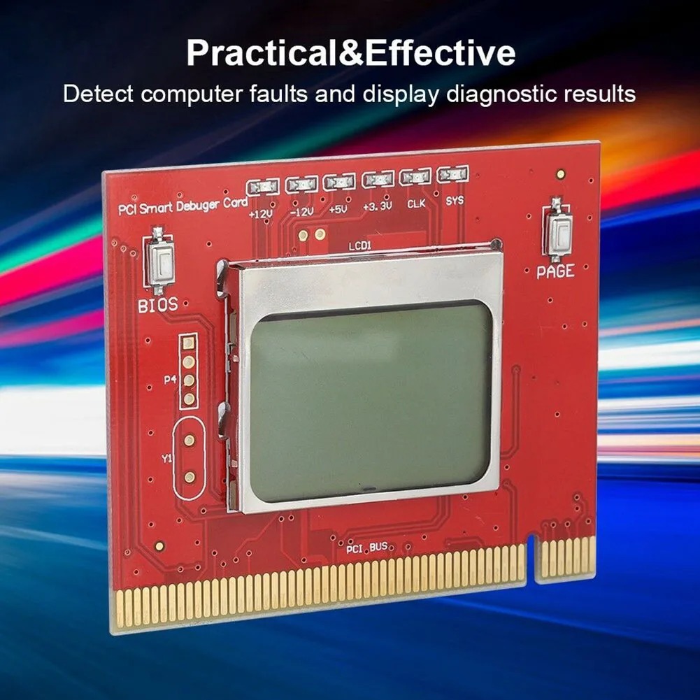 

Tools PCI Analyzer Diagnostic Tester PCB Accessories Detection Desktop LED Screen Mini Computer Post Card PC Network Motherboard