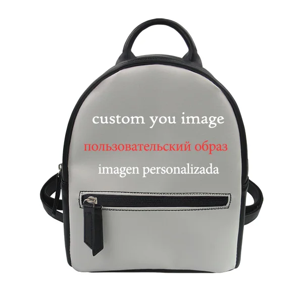 Z4-PU mini backpack Сумки с 3D индивидуальным рисунком или логотипом, Прямая поставка, Холщовая Сумка для покупок, женские большие сумки, сумка через плечо - Цвет: Z4-PU mini backpack