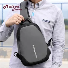 Модная повседневная мужская нагрудная сумка на одно плечо, зарядка через usb, нагрудная сумка, сумки через плечо, Мужская Противоугонная сумка с одним ремнем на спине