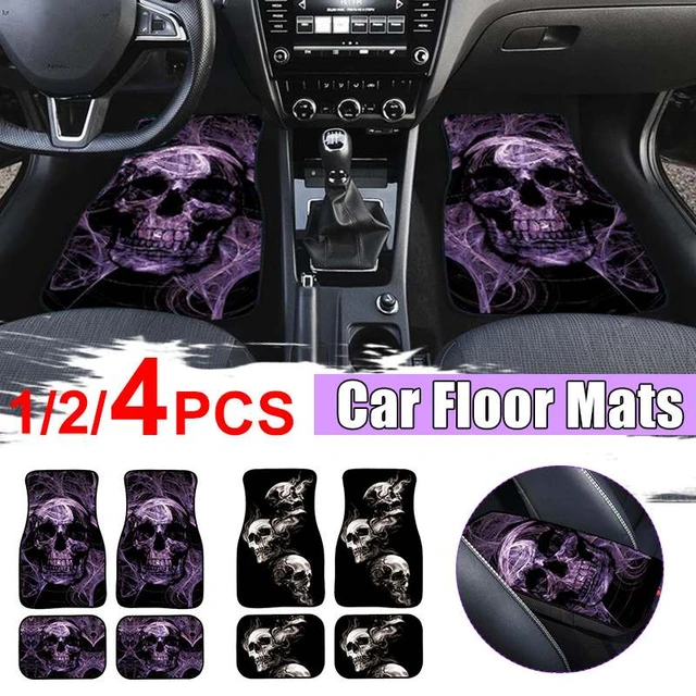 4pcs/set White Dog Paw Printed Car Floor Mats, Universal Car Interior Floor  Mats, Car Interior Accessories - AliExpress