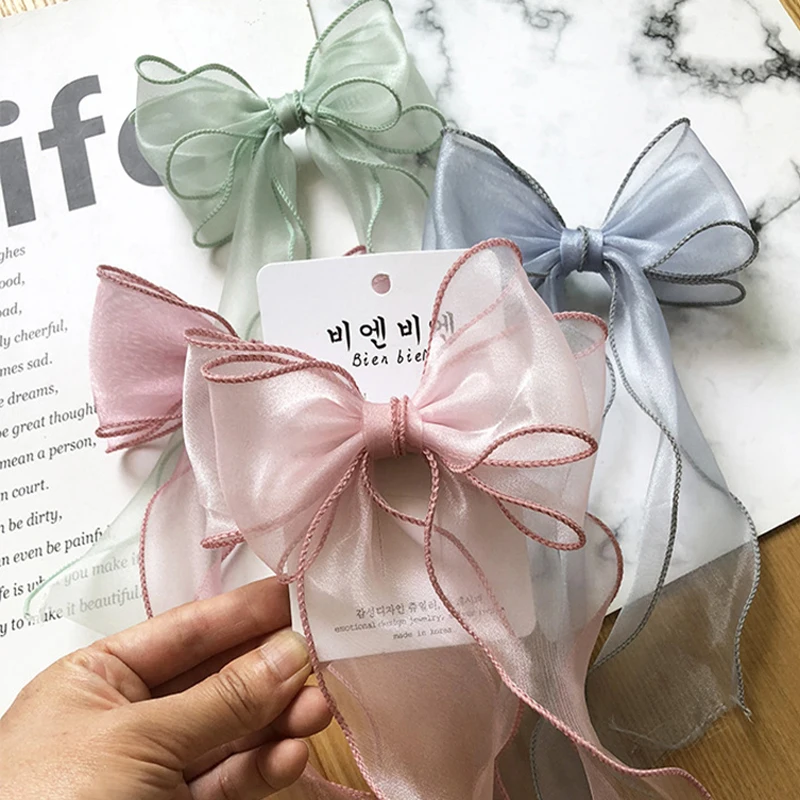 5M Plain Fishtail Yarn Ribbon Bouquet Packaging Material Flower Baking Lace Wave Chiffon Yarn Gift Strap