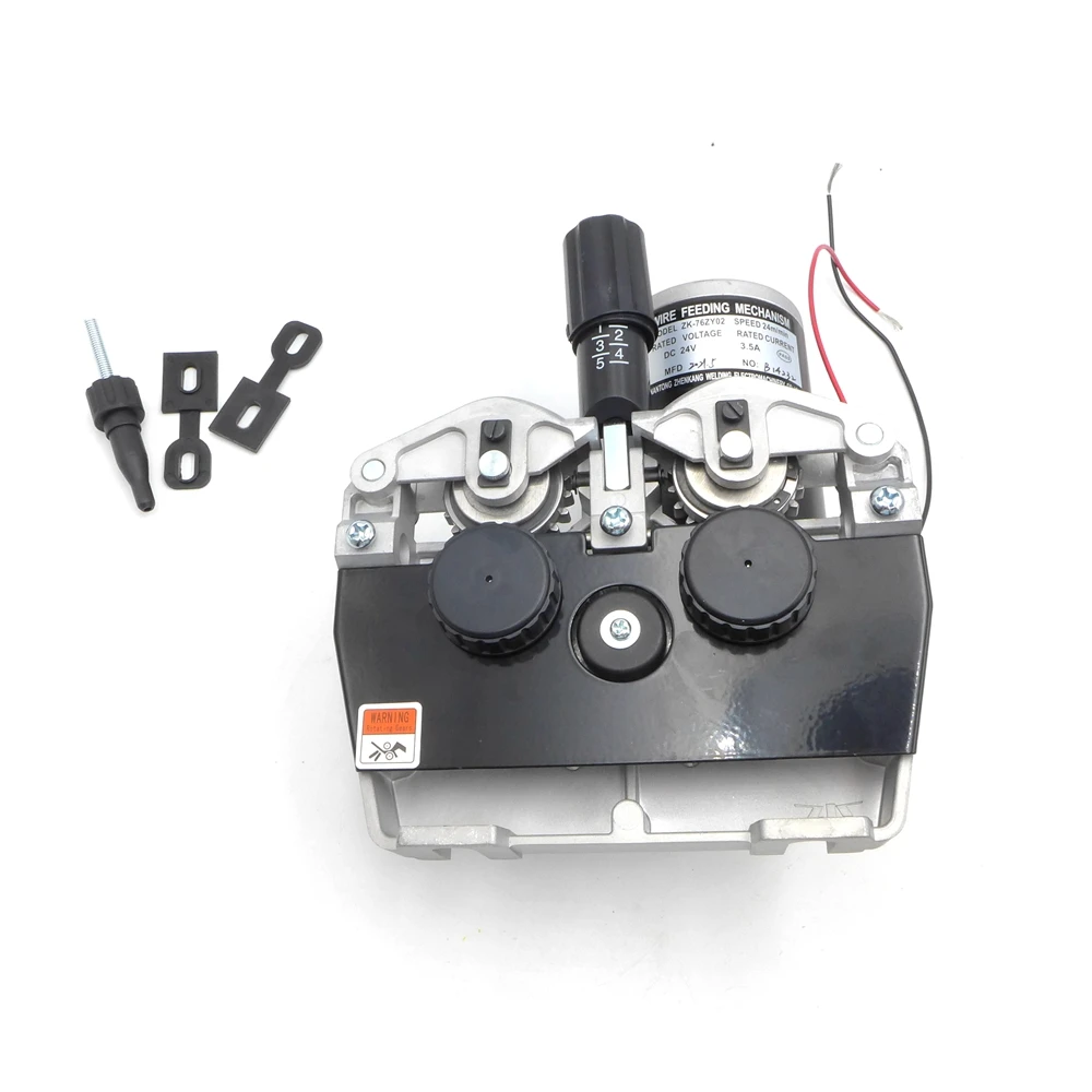 DC24V 42V Double Drive Mechanism Wires Feeding Assembly Motor ZK-76ZY02 76ZY02 Wire Feeder Motor For Mig Welding Machine 3