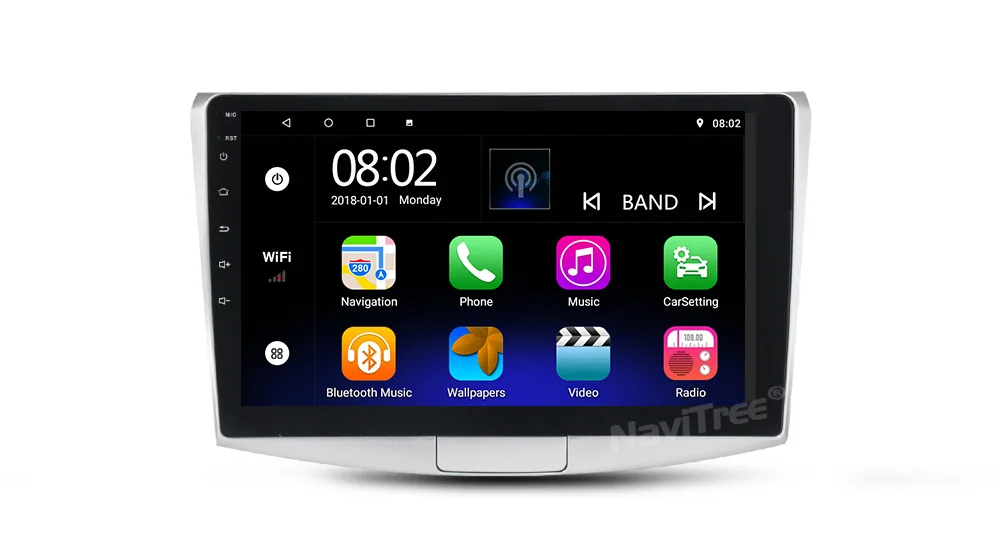 NaviTree 10 дюймов ips 2.5D Android 9,0 автомобильный радио мультимедиа для Volkswagen VW Passat B6 B7 CC Magotan 2011- wifi bluetooth FM