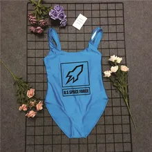 U.S SPACE FORCE, сексуальный сдельный Купальник для женщин, купальник с принтом листьев, пляжный костюм, высокое качество, Женский Монокини, боди