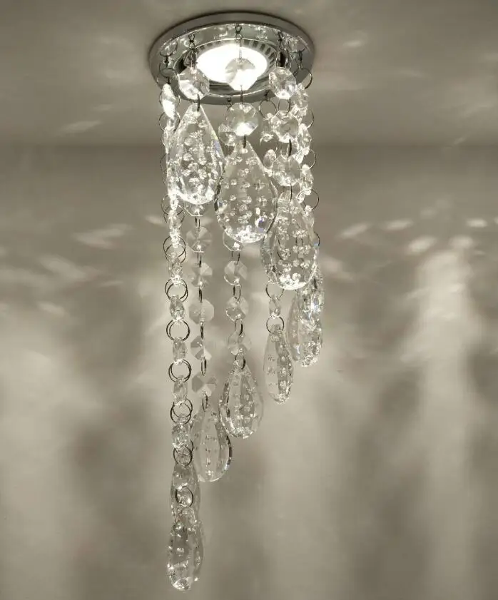 Светодиодная люстра с кристаллами 5 Вт 86 265 в диаметр 85 мм|crystal lamp|modern crystal lampled