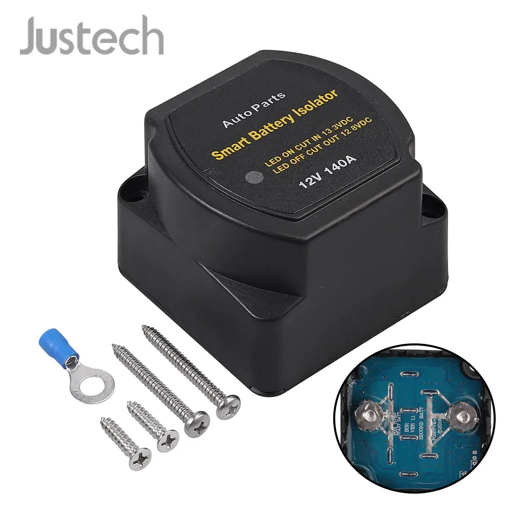 Justech 12V 140A чувствительное к напряжению женское реле VSR для жилого автомобиля умный