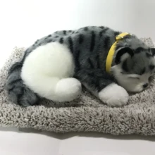 Серый табби храп кошка Спящая кошка украшение интерьера автомобильные аксессуары бамбуковый угольный коврик абсорбирующий формальдегид не настоящий hiar