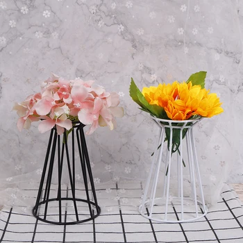 

Air Pineapple Plants Creative Home Iron Indoor Black And White Bracket Desktop Purification Green Potted Plants