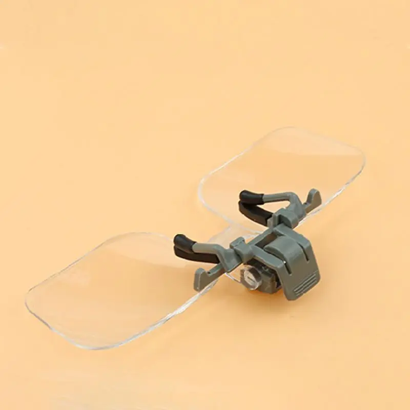 Portable Frameless Magnifier Folding Handfree Clip On Clear Magnifying Glasses HD Lens Precise Eyeglasses Jewellery Appraisal