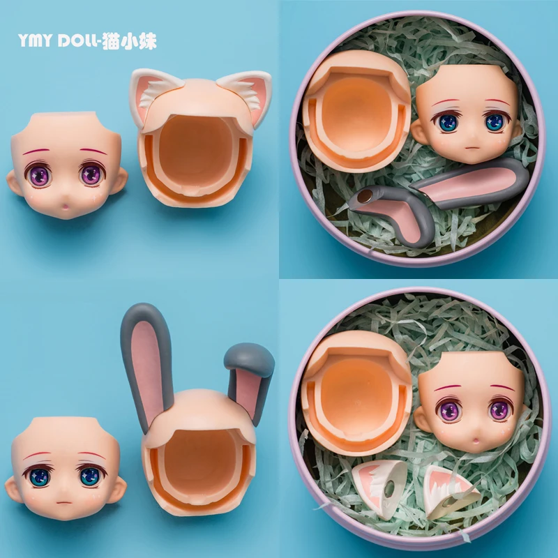 Кукла для макияжа с головой YMY OB11 кукла облысения и открытым глазом Сменное лицо