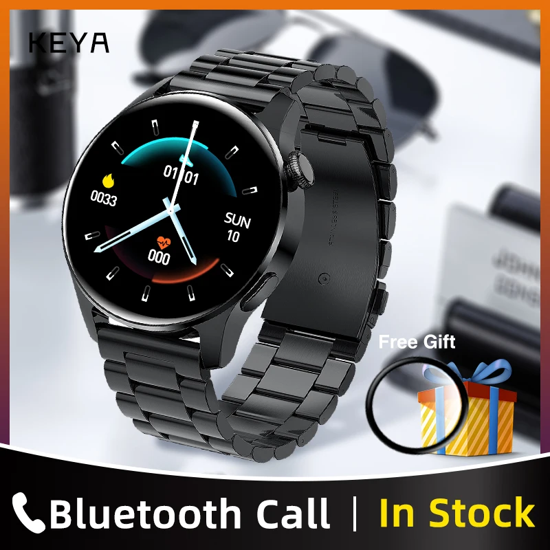 Новинка GT3 Bluetooth Смарт-часы для звонков мужские полностью сенсорный экран