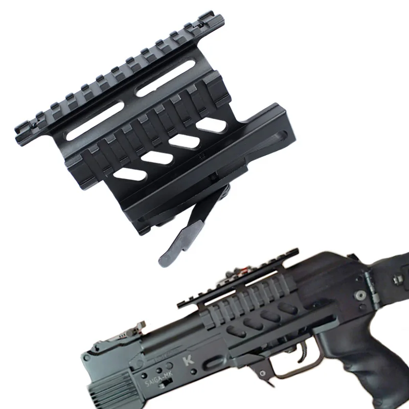 Тактическая скобка для прицела для AK47 AK74 SAIGA страйкбольная винтовка быстрого отсоединения QD AK Серии Rail Side Scope Mount Охотничьи аксессуары