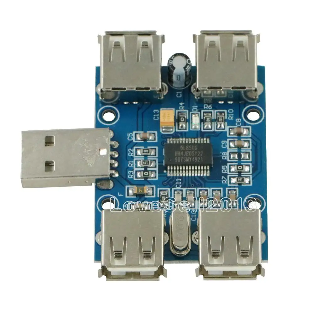 DC 5 В usb-хаб USB2.0 концентратор 4 Женский USB плата расширения Модуль Diy