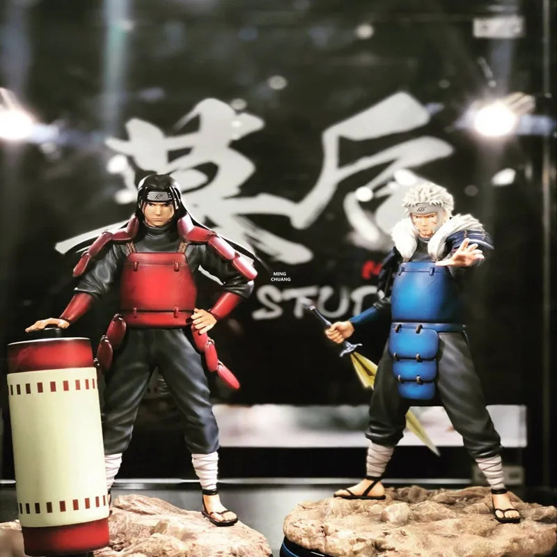 1" Статуя Наруто Sarutobi Hiruzen бюст Senju Hashirama полная длина портрет Senju Tobirama анимационная фигурка GK игрушечная коробка 30 см V339