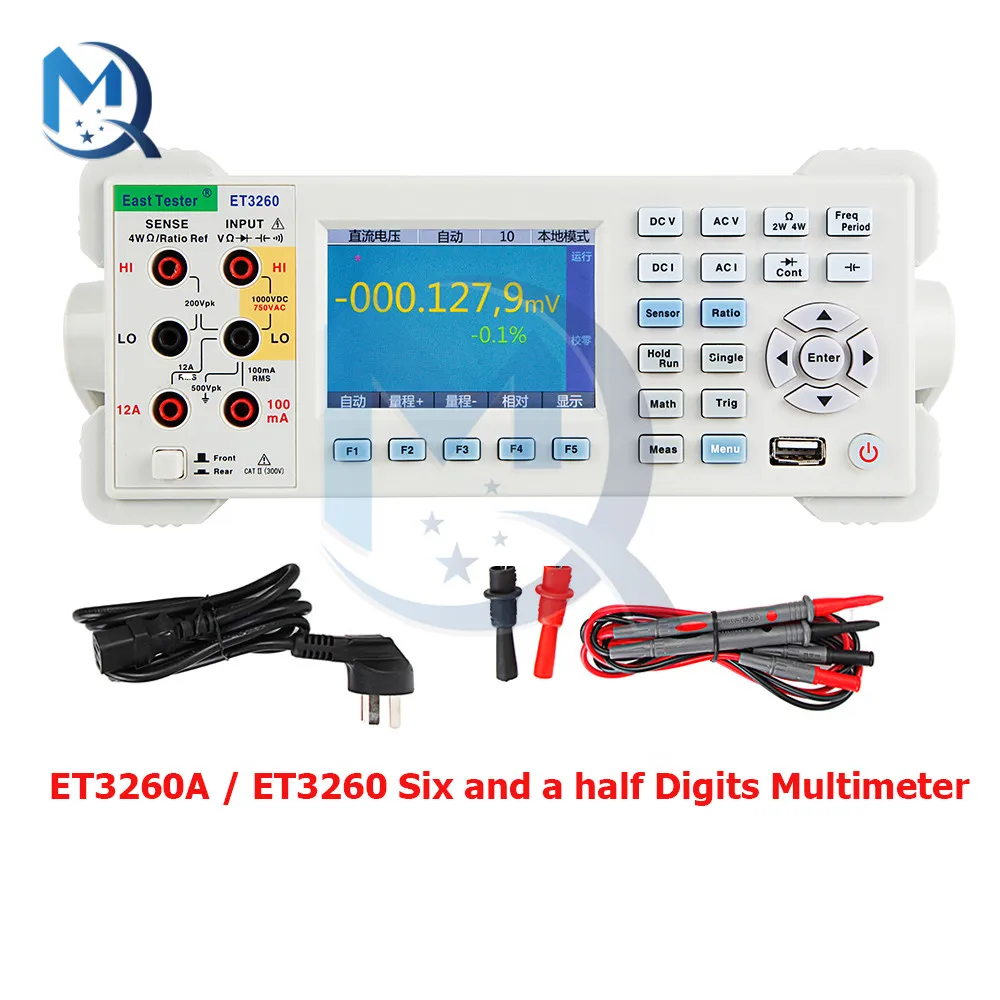 

Цифровой мультиметр ET3260A ET3260, 220 В, 3,5 дюйма, TFT, ЖК-экран