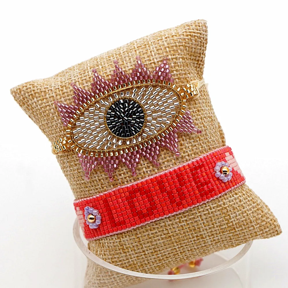 Go2boho MIYUKI ювелирные изделия Турецкий Дурной глаз браслет любовные буквы Pulseras Mujer Летний пляж Сердце Браслеты для женщин ручной работы Новинка