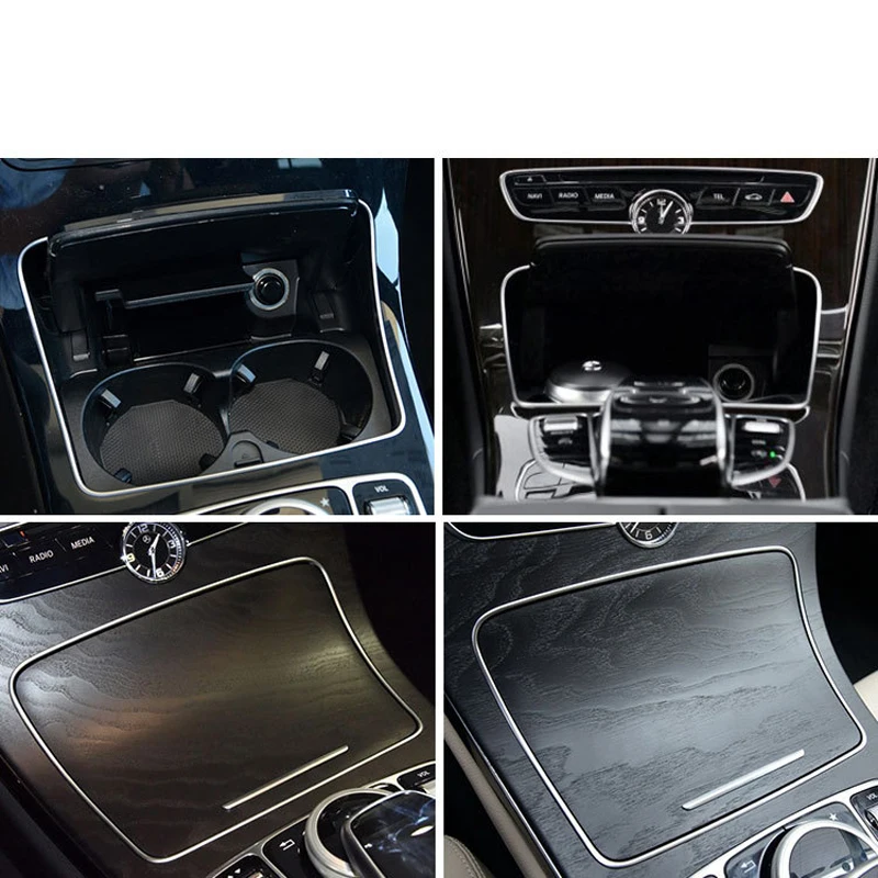 Для Mercedes Benz W205 C Class GLC200 1 шт. ABS Автомобильная передняя крышка чашки воды накладка запасной чехол авто аксессуары