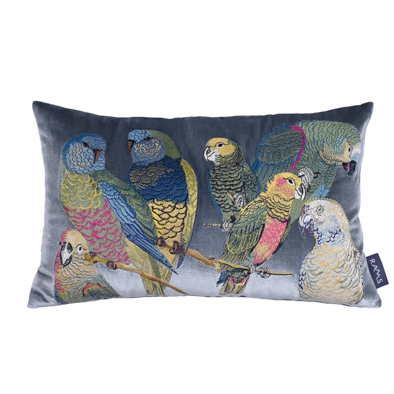 2021 Rams Embroidered Decorative Geometric Pillow Cushion Home Decor Embroidery COVER ONLY NO FILLINGS 