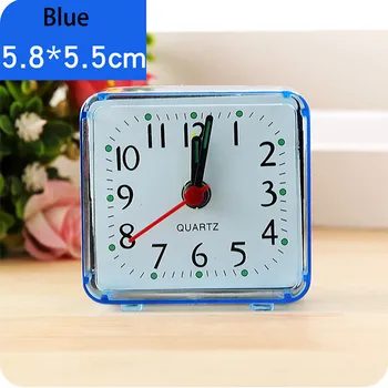 

Aimecor Square Small Bed Compact Travel Quartz Beep Clock Fashion rabbit bedside lamp green batteries music kit alarm часы X1