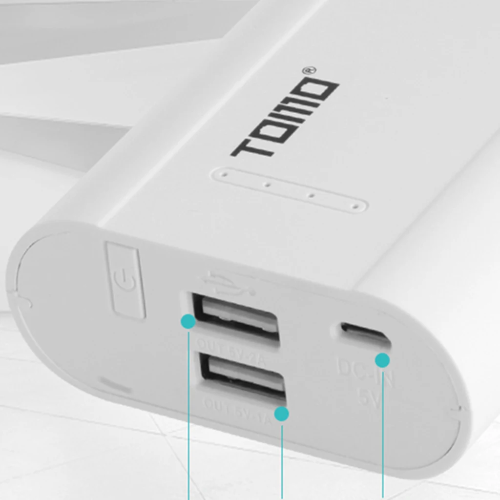 TOMO P3 Dual USB Ports DIY Power Bank Box , 3X 18650 Battery Charger for iPhone, iPad ,HTC,Mobile phone & More