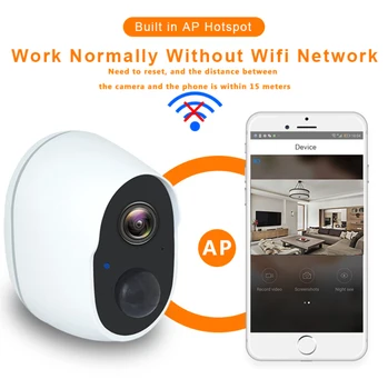 

Wireless Camera Rechargeable Battery Powered Security Camera Outdoor WiFi Wireless 1080P Camera Consumer Camcorders Camcorders
