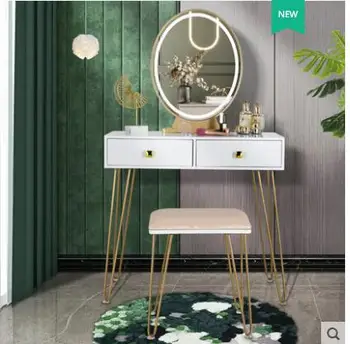 

Dressing table storage cabinet one bedroom modern minimalist dressing table retractable small apartment net red dressing table