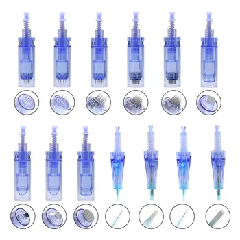 

10/pcs Blue Bayonet Dr.pen Ultima A1 Needle Cartridges Skin Renew Microneedle Derma Roller Replacement Tattoo Tips 36 pin / nano