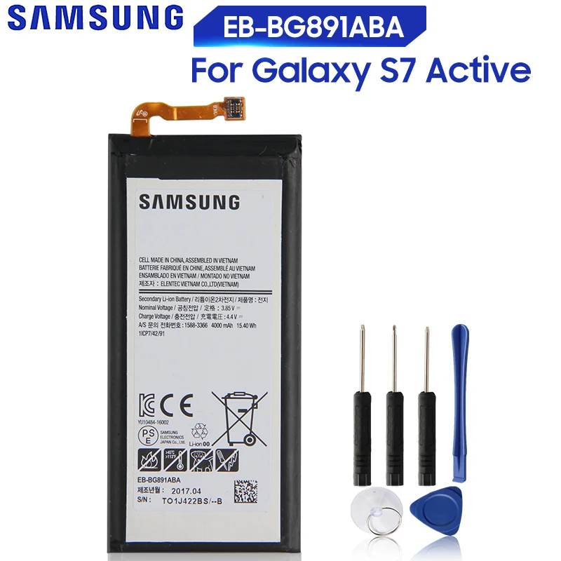 Оригинальная запасная аккумуляторная батарея для Samsung Galaxy S7 Active телефона 4000