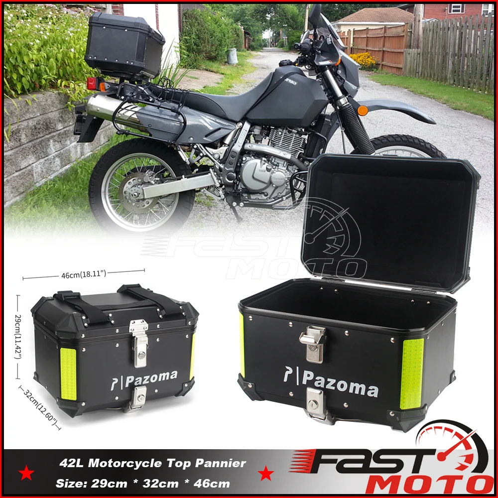 Caja trasera de aluminio para almacenamiento de equipaje con Kit de montaje de liberación rápida para BMW F700, F650 GS, 42L|Maletero de motocicleta| - AliExpress