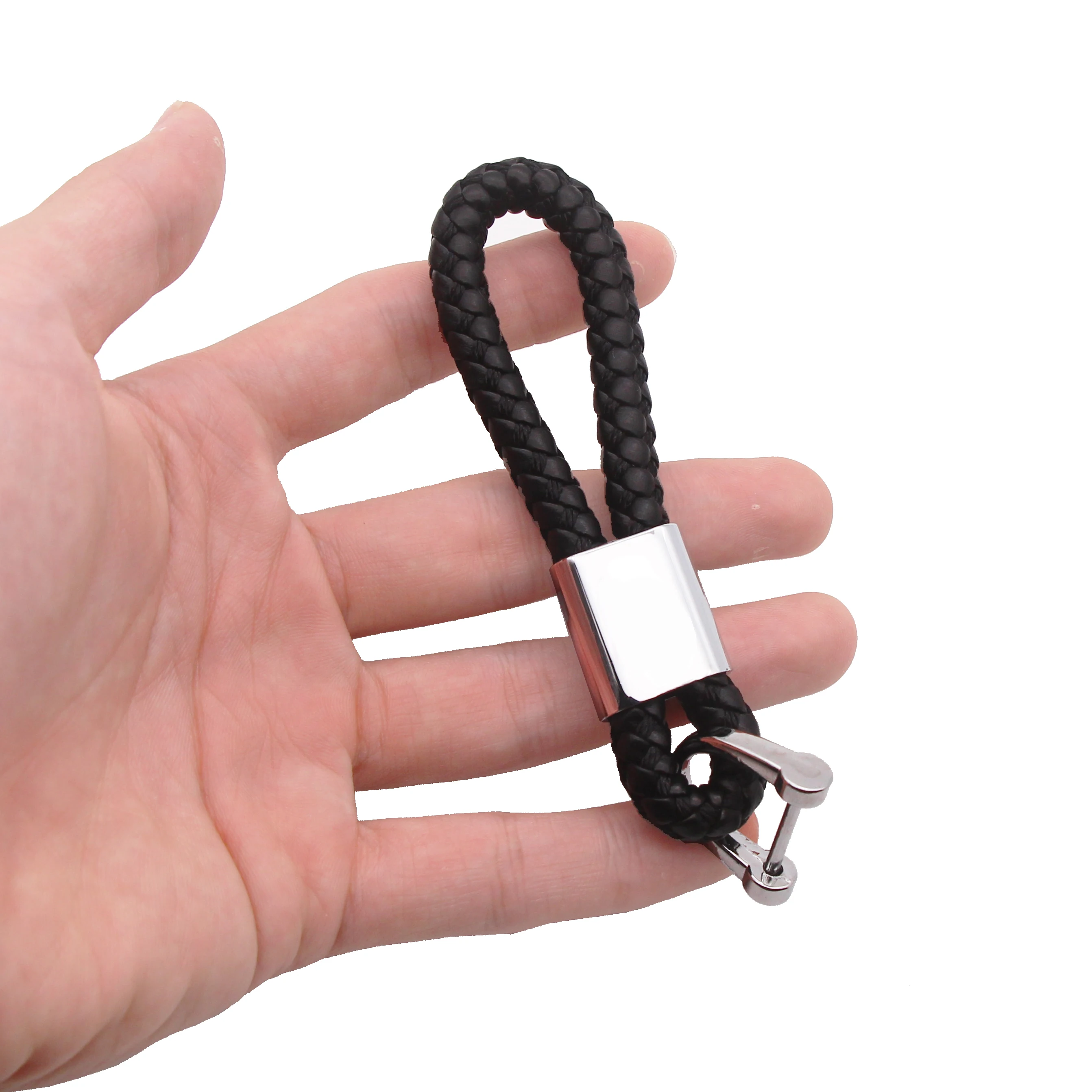

Car Emblem Key Chain Key Ring Metal Alloy BV Style Leather Car Keychain Lanyard for Skoda Chevrolet Mitsubishi Kia Renault
