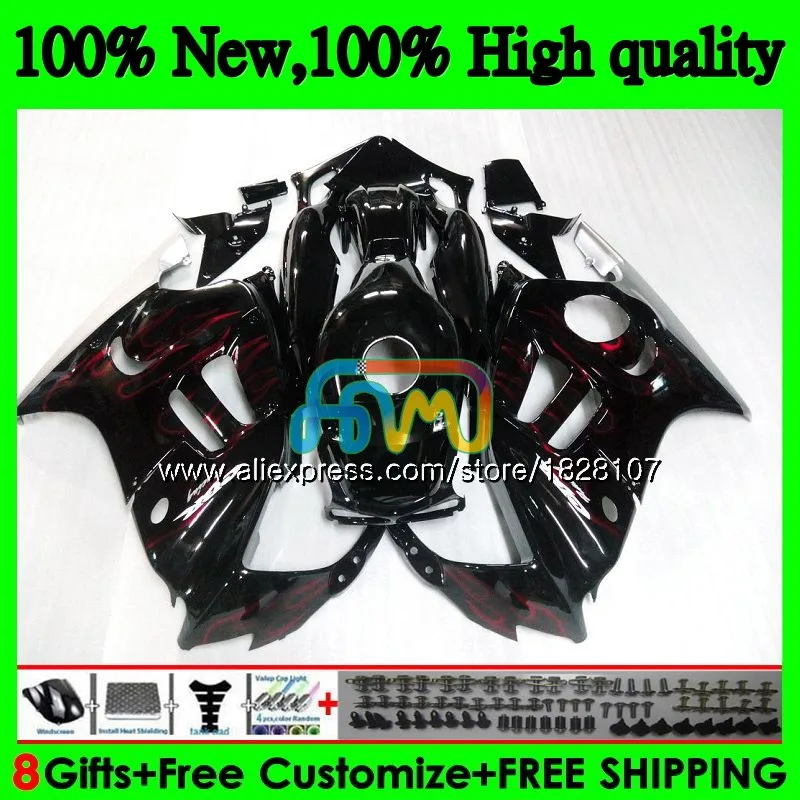 CBR600F3 комплект для HONDA CBR 600F3 600 FS F3 95 96 1997 1998 3BS. 131 Красный Пламя CBR600FS CBR600 F3 1995 1996 97 98 обтекатель бака