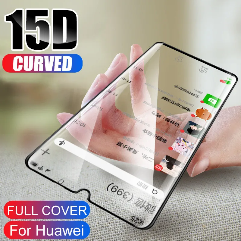 15D Защитное стекло для huawei P30 P10 P20 Lite Plus защита экрана mate 20 Pro P Smart | Мобильные