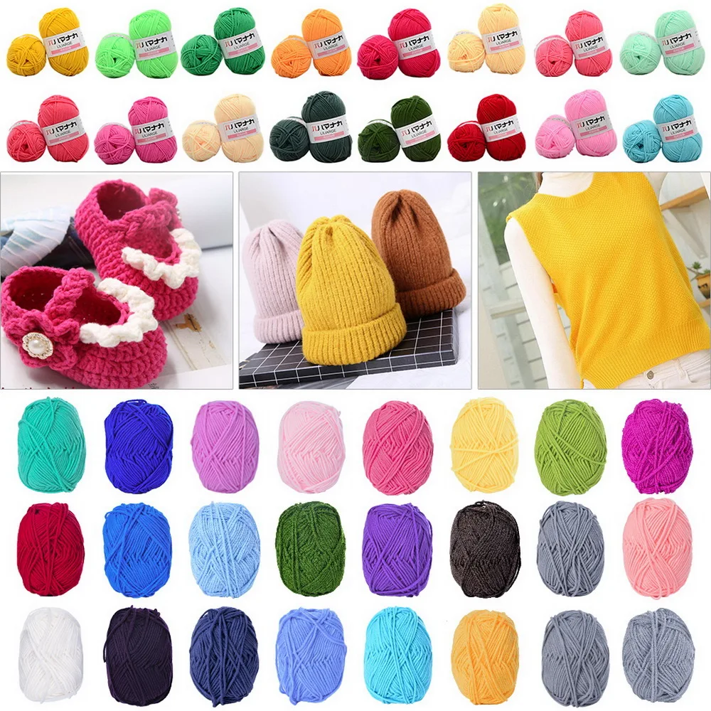 Milk Cotton Knitting Yarns For Children Soft Warm Baby Yarn Crochet Blanket Sweater DIY Hand Knit Supplies | Дом и сад