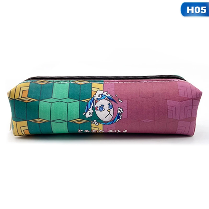 

Anime Demon Slayer Kimetsu No Yaiba Pencil Case Cute Zipper Pencil Bag Pencil Box Student Stationery Gift Learning Supplies 1pcs