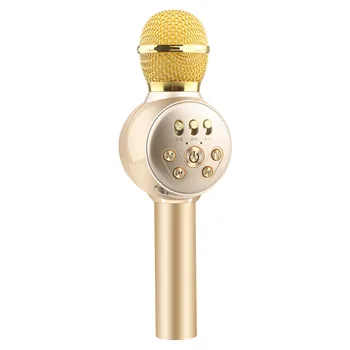 

Public Speaking Karaoke Singing TF Card Slot Family Party Strong Compatibility Wireless Microphone With LED Light Bluetooth 4.2
